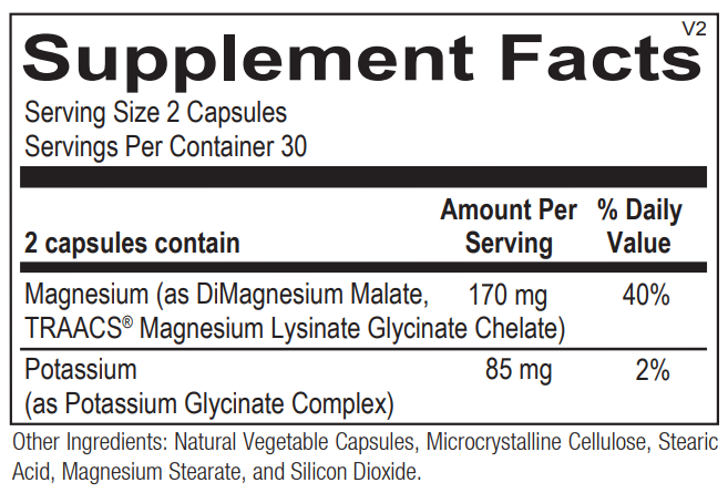 Reacted Magnesium & Potassium